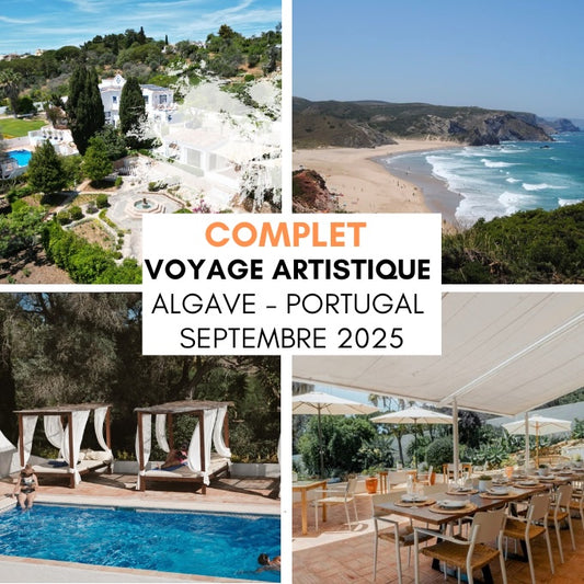 COMPLET: Dépôt 20% : Retraite artistique, octobre 2025, Algarve, portugal